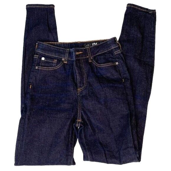 ARMANI EXCHANGE J24 SUPER-SKINNY DARK DENIM JEANS Women SIZE 25 - Picture 1 of 7